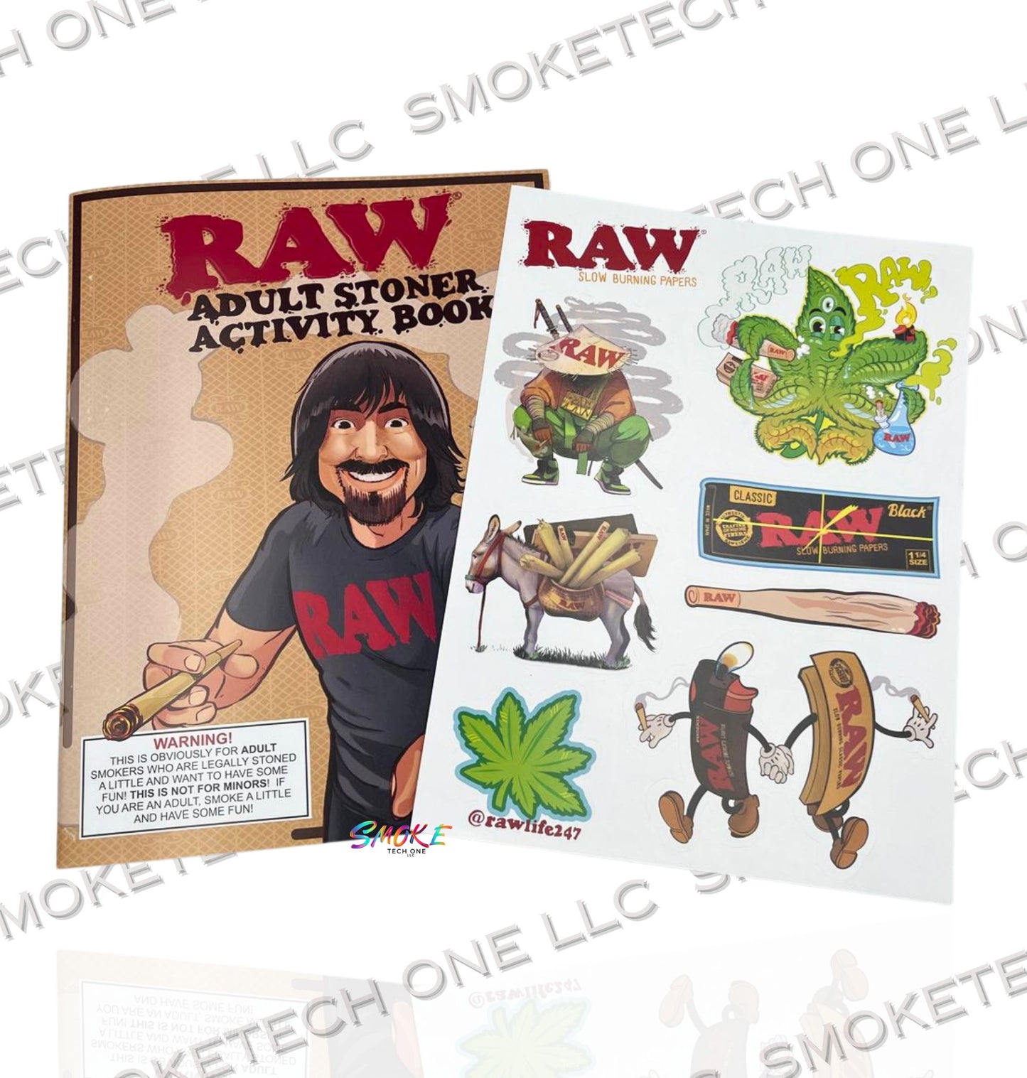 RAW Adult Stoner Activity Book - Smoke Tech One LLC