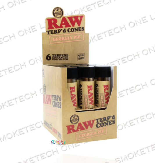 RAW Terp'd Cones Georgia Pie (1¼ Size, 6 Cones per pack)