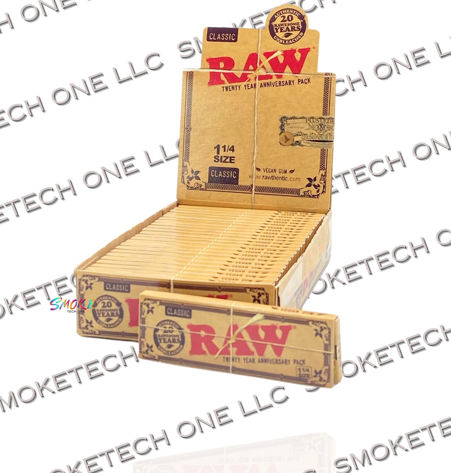 RAW 20 Year Anniversary Classic 1 1/4 (Vegan Gum)
