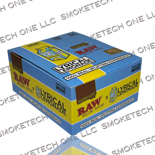 RAW Lyrical lemonade King Size Wide Rolling Papers (Organic Hemp)