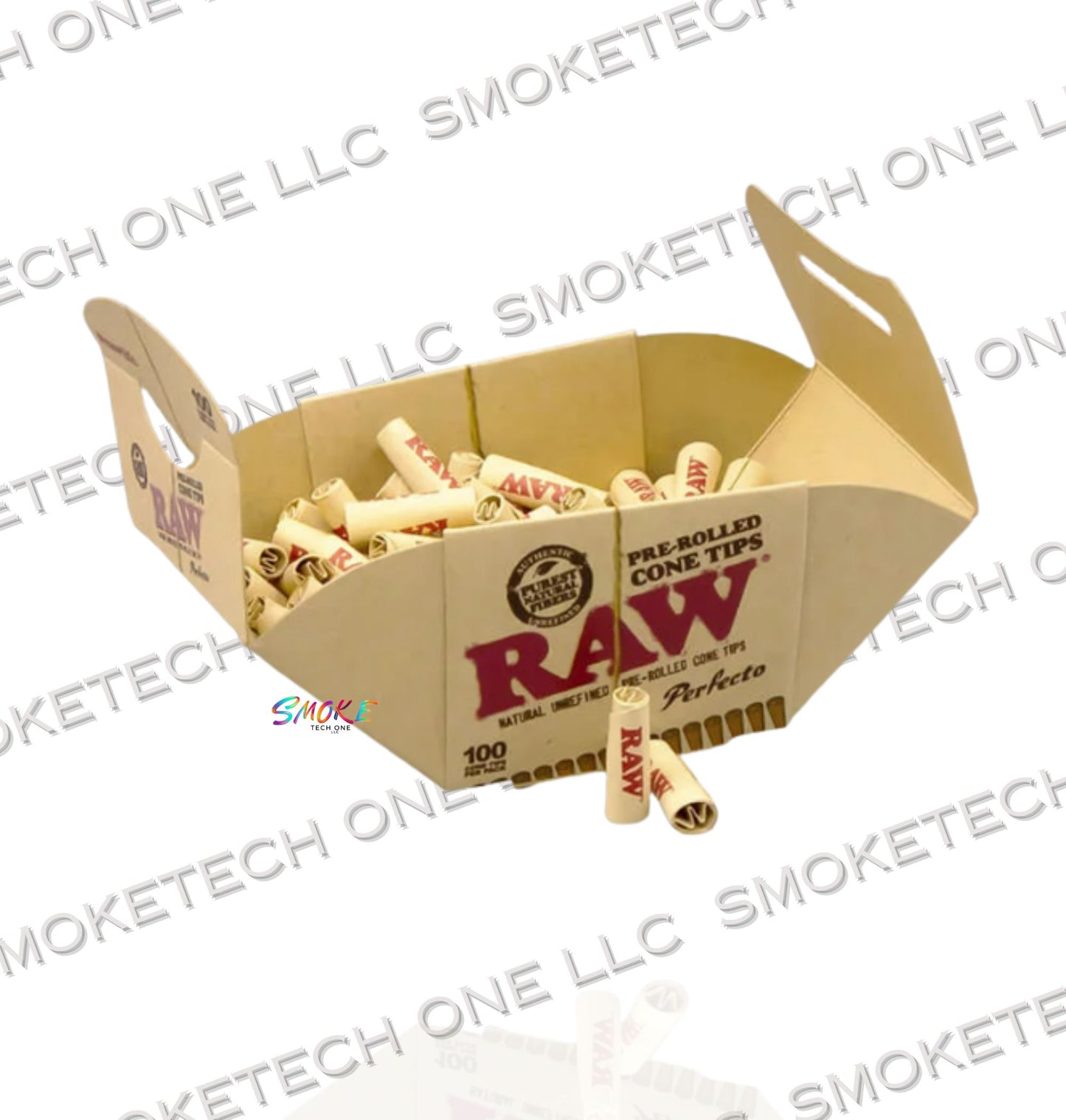 RAW Perfecto Pre-Rolled Cone Tips (100 CT) - Smoke Tech One LLC