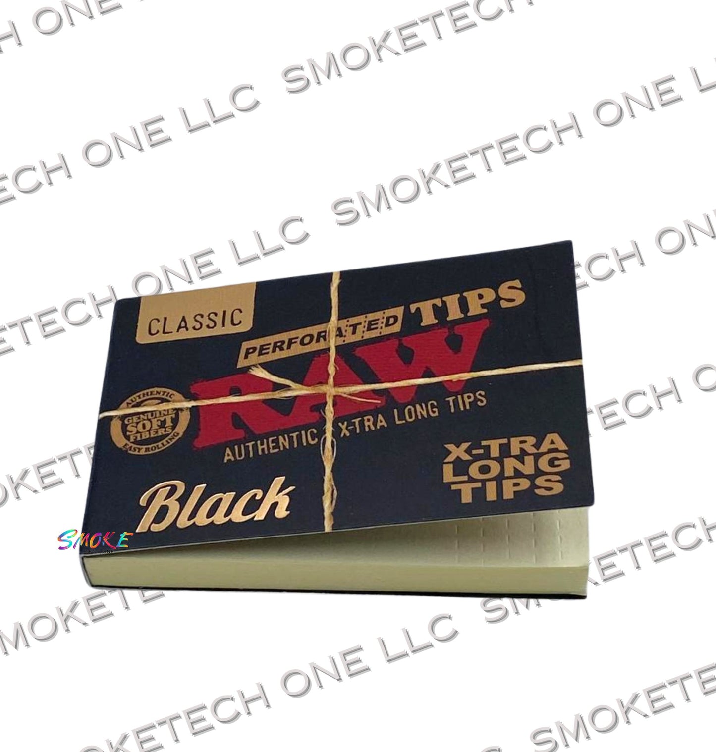 RAW Black Classic Perforated Tips - Extra Long