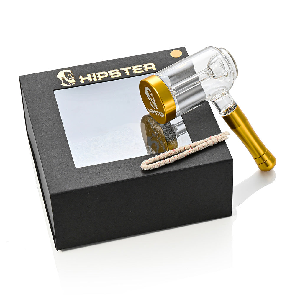 6-inch aluminum and glass bubbler PP006