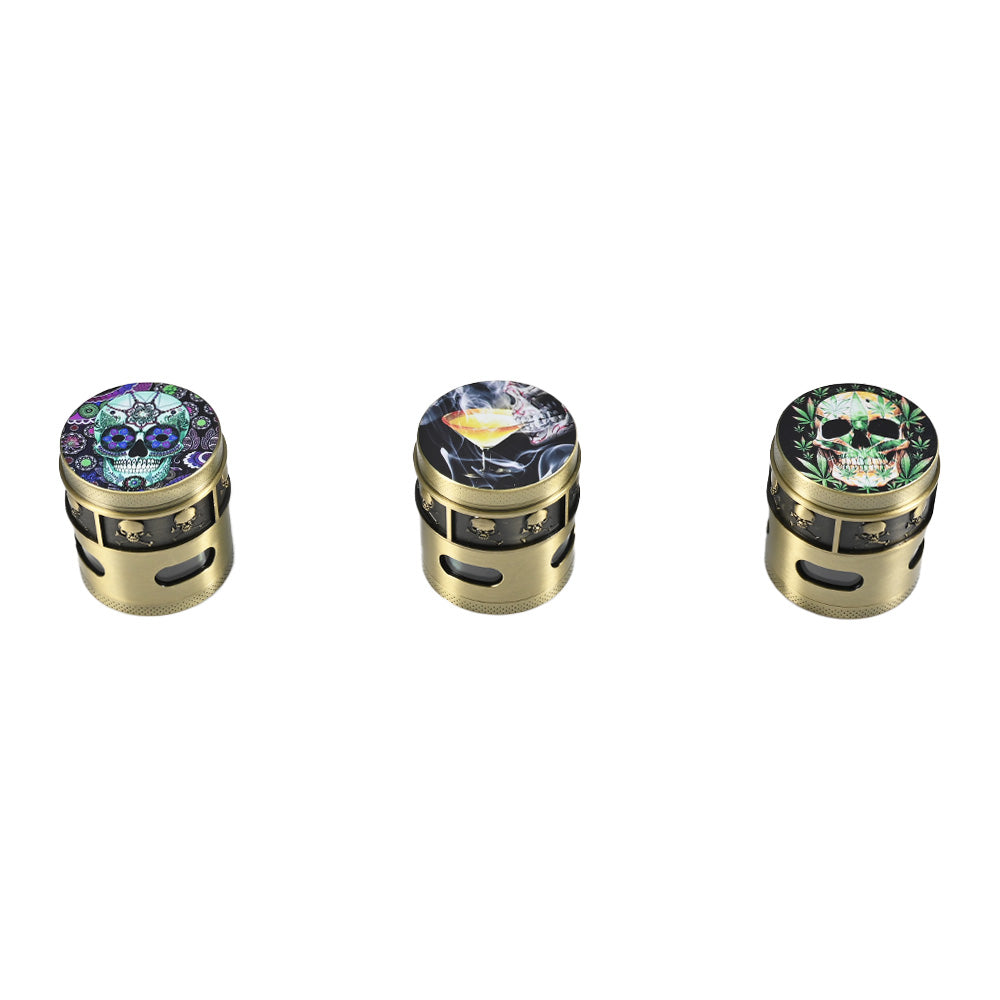 Skull Art Herb Grinder SW2158-4 - Smoke Tech One LLC