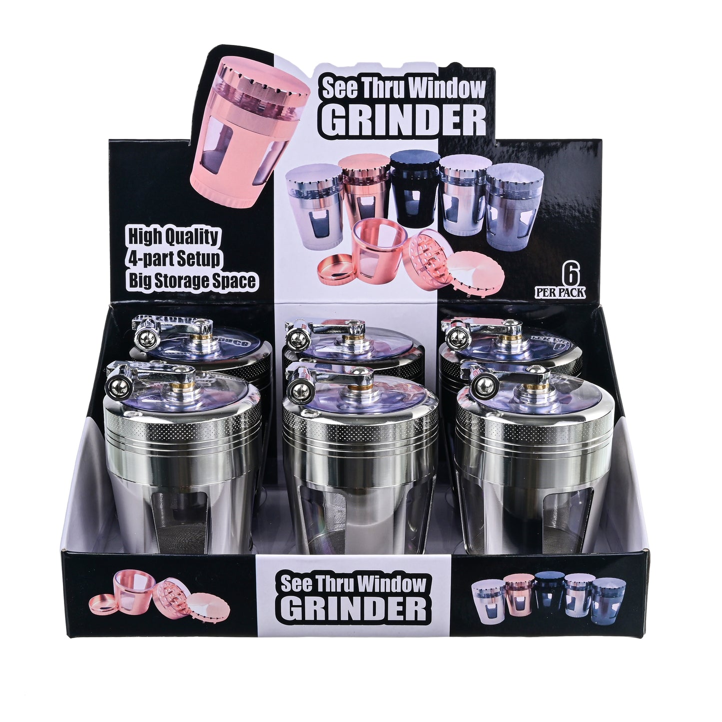 Aluminium Grinder 63mm 4pc - SW2245-4