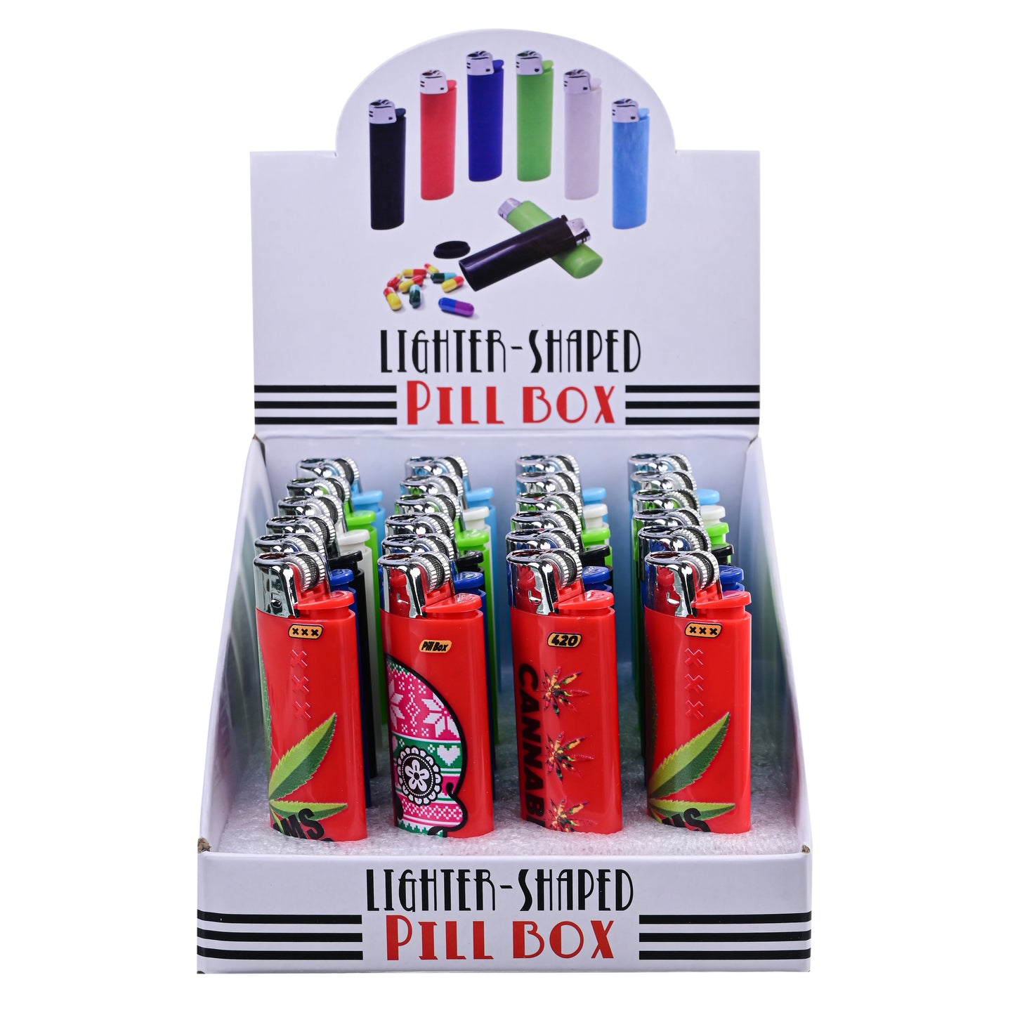 Lighter Shaped Pill Box – Portable Hidden Storage Container (SW3019)