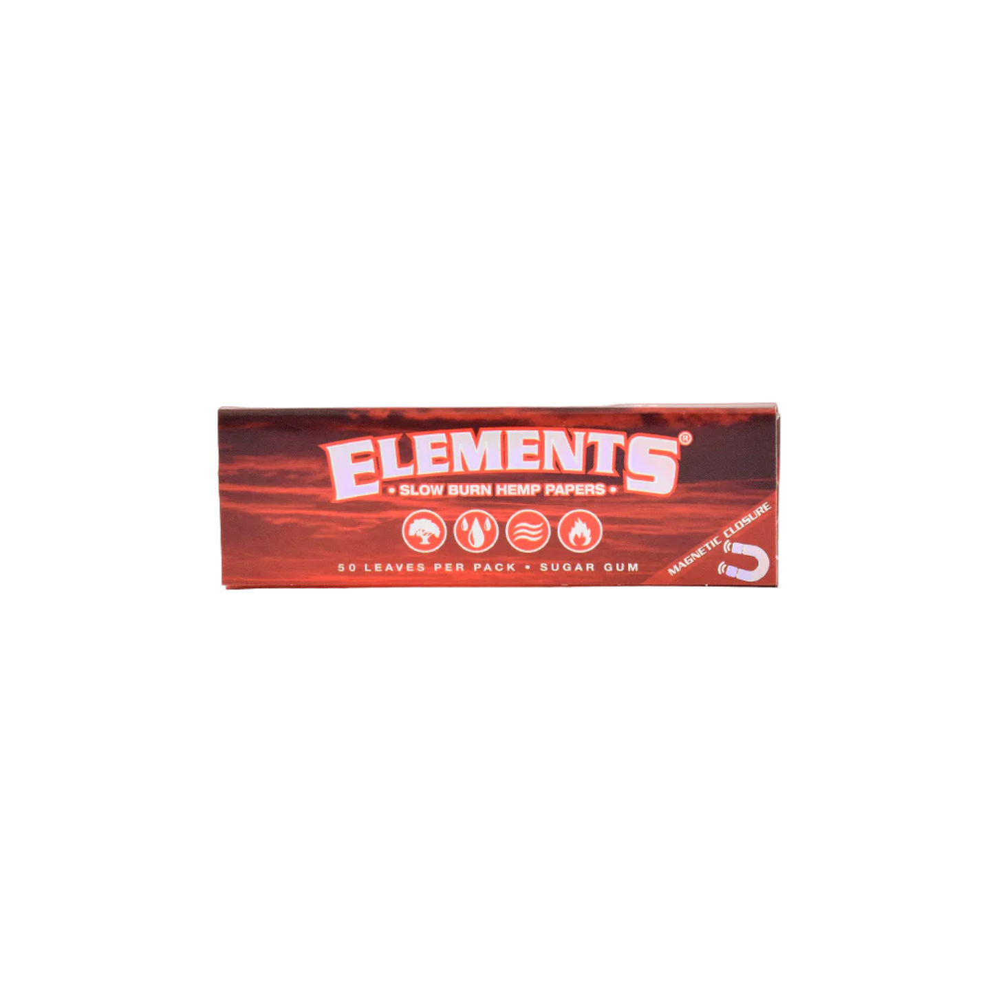 Elements Red 1 1/4 Hemp Rolling Papers