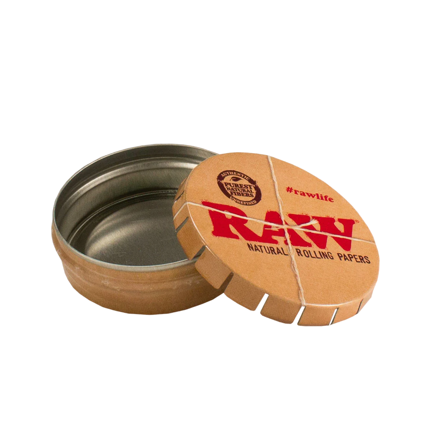 RAW Tin Round Small With Clip Top - Smoke Tech One LLC
