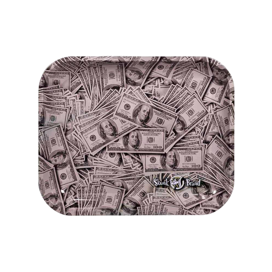 RAW x Skunk Cash Rolling Tray (Large) - Smoke Tech One LLC