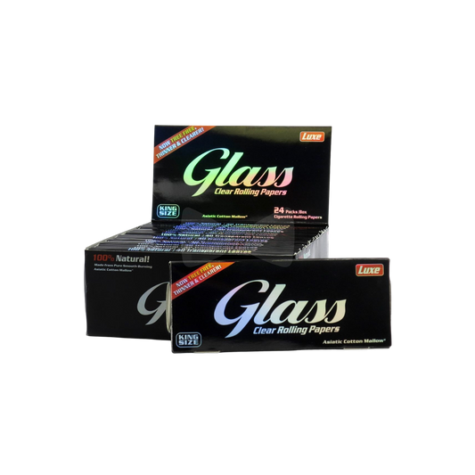 Luxe Glass Rolling Papers - King Size - Smoke Tech One LLC