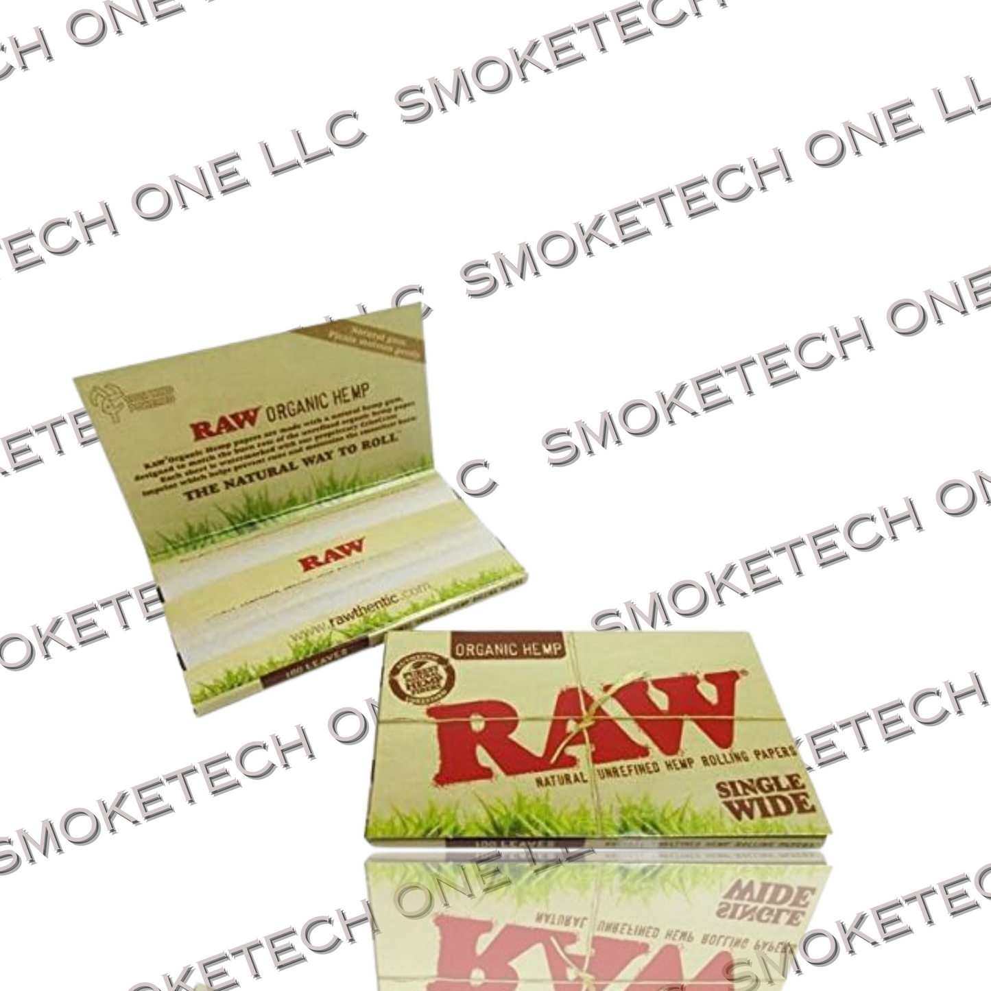 RAW Organic Hemp Single Wide Rolling Papers - Smoke Tech One LLC