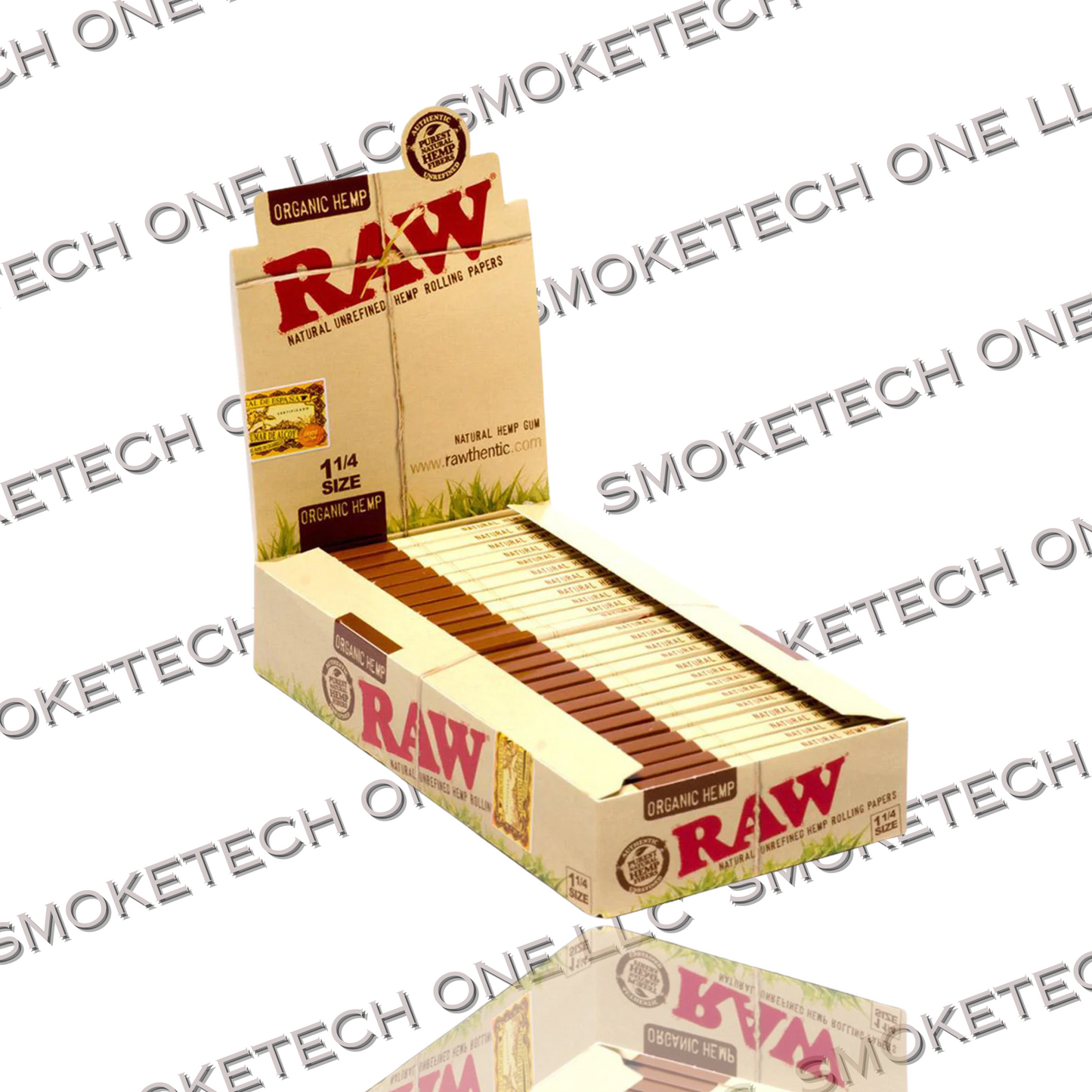 RAW Organic Hemp 1 1/4 Rolling Papers - Smoke Tech One LLC