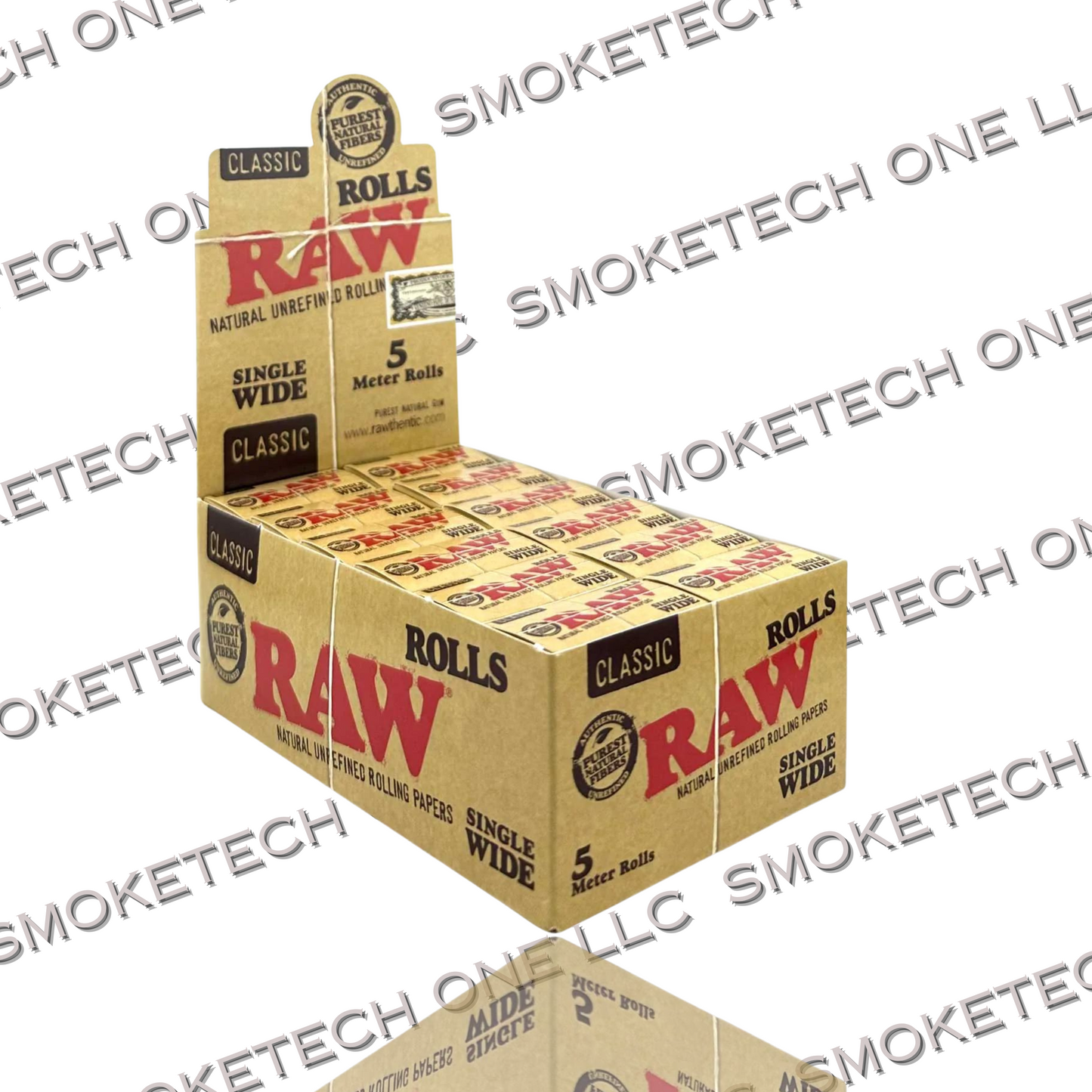 RAW Classic Paper Rolls Single Wide - 5 Meters - Smoke Tech One LLC