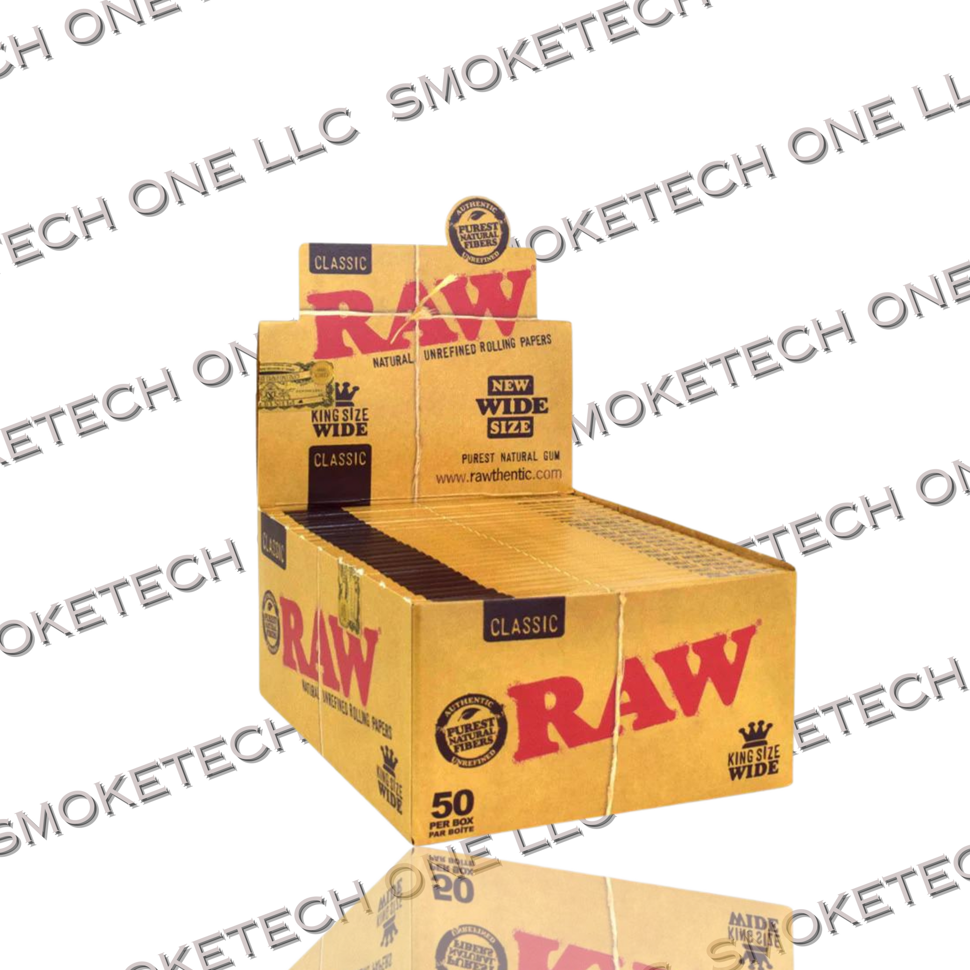RAW Classic King Size Wide Rolling Papers - Smoke Tech One LLC
