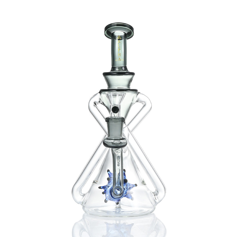 Alpha Glass Mini Beaker Bong WF377 - Smoke Tech One LLC