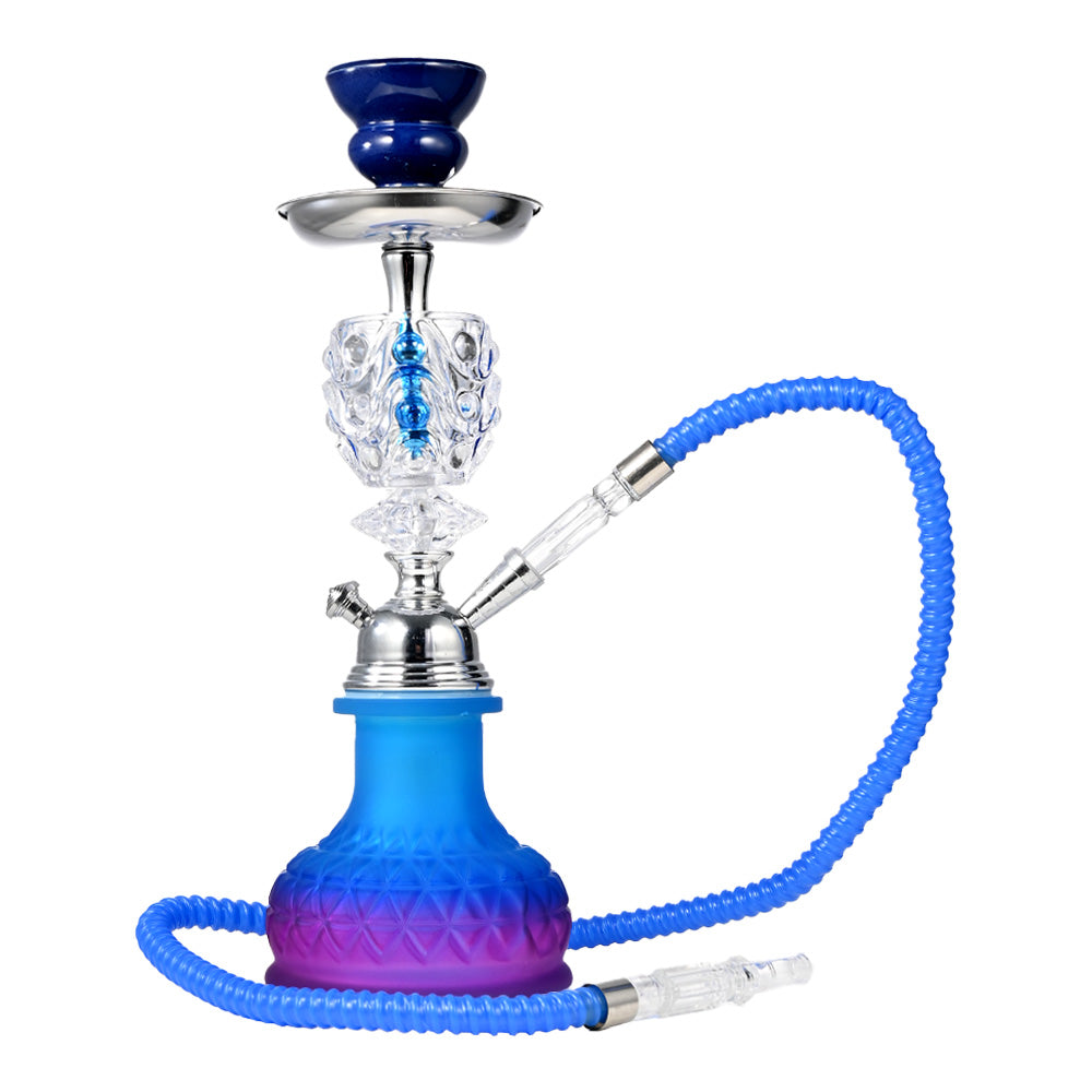 14" Decorative Glass Base Hookah WL069