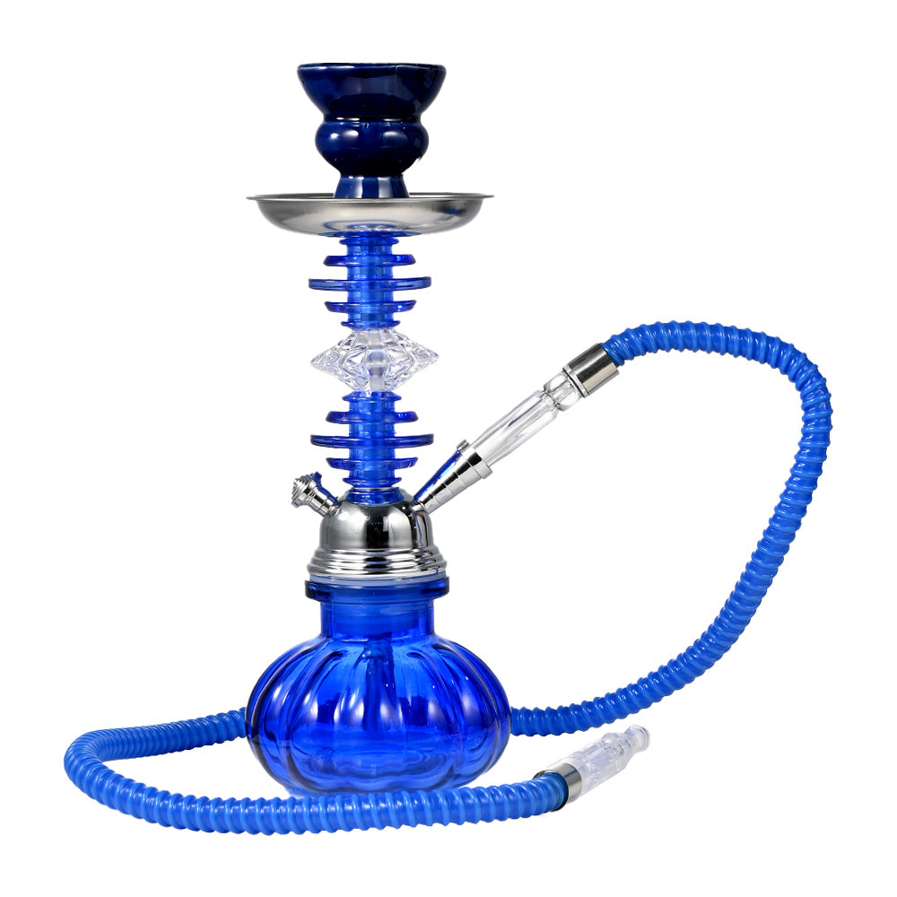 12" Colorful Glass Base Hookah WL077