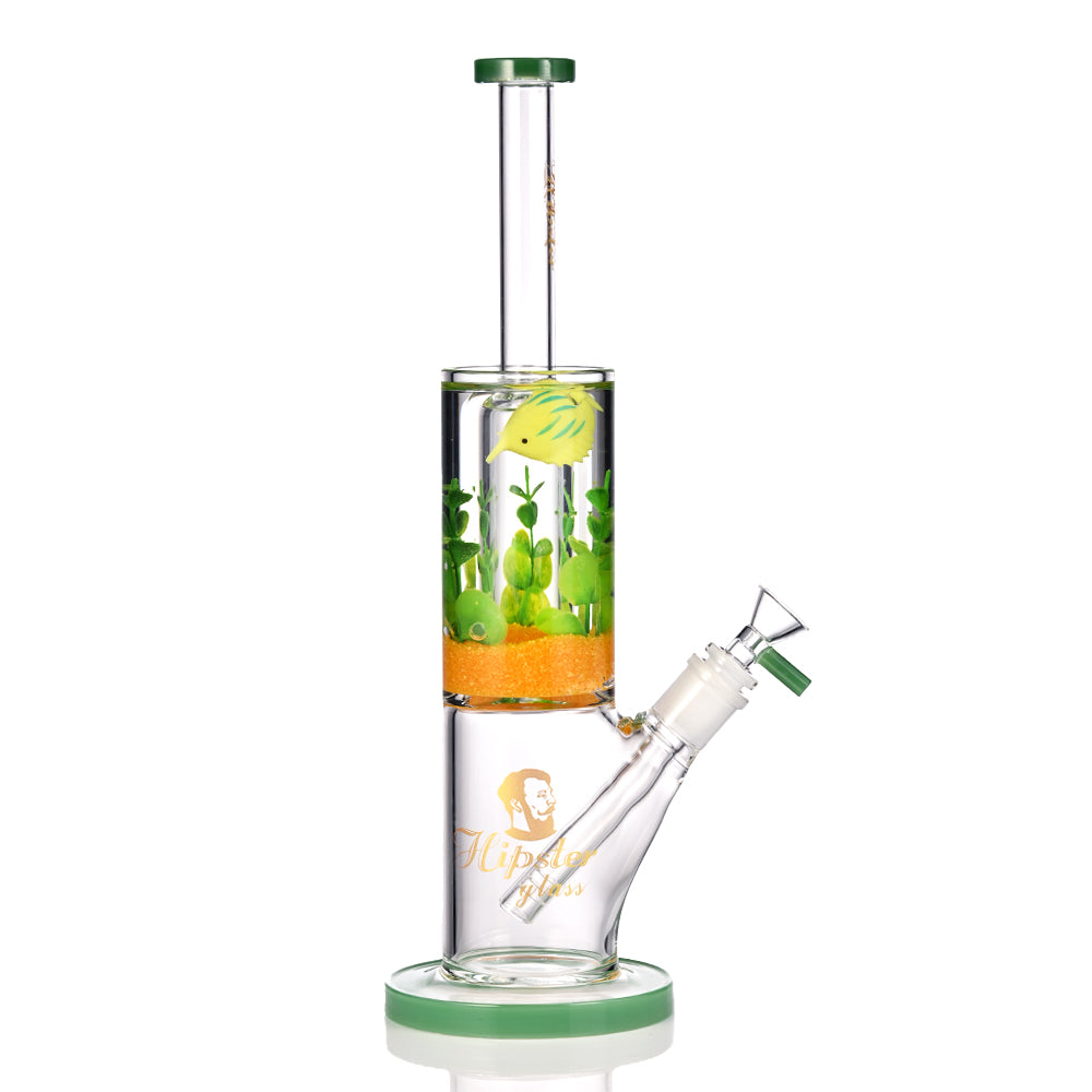 Hipster Tropic Leaf Perc Bong YX041