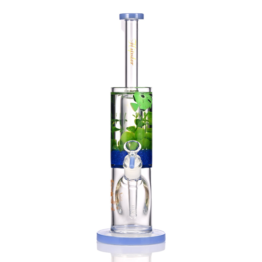 Hipster Tropic Leaf Perc 14" Bong YX041