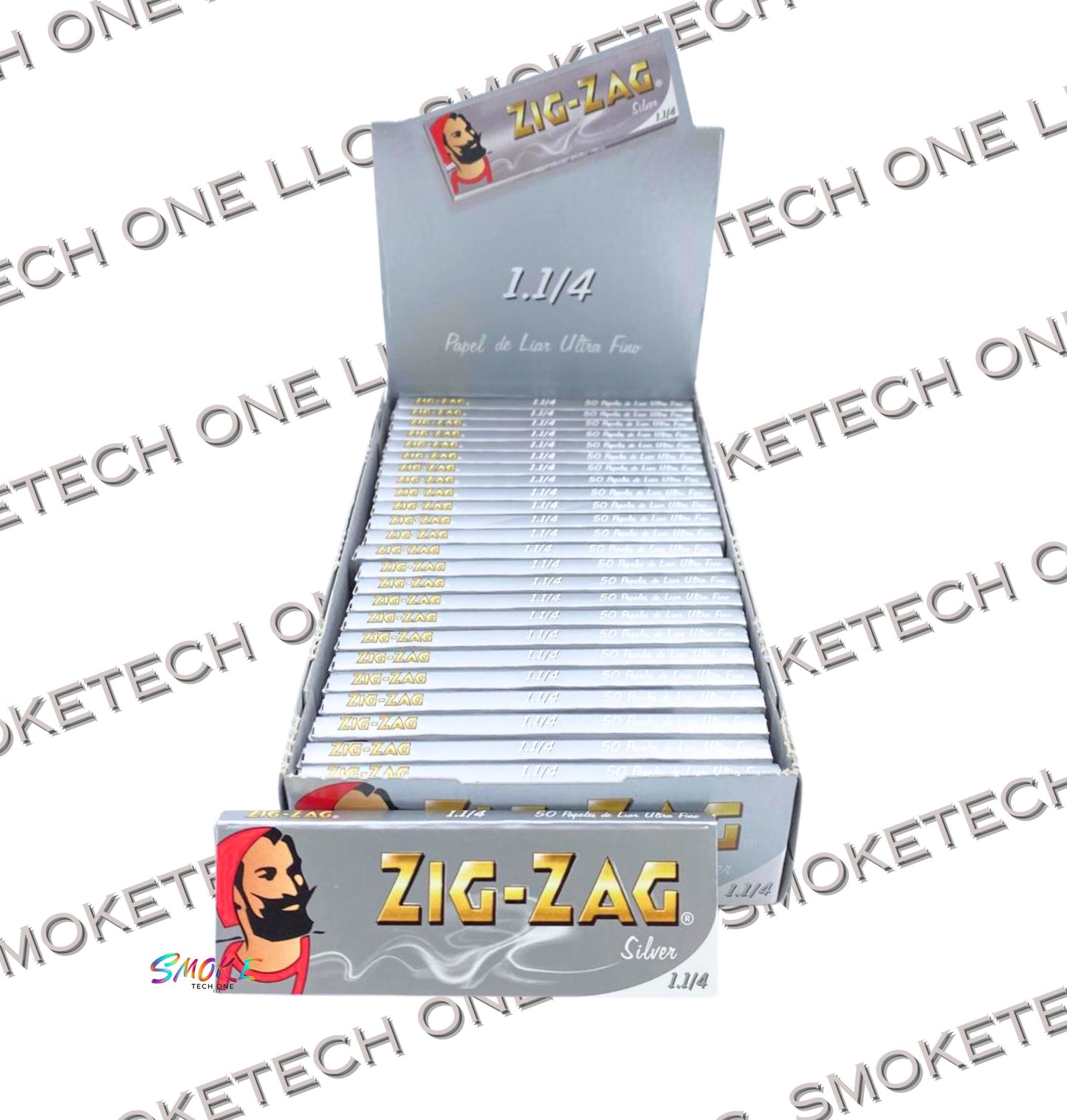 Zig-Zag Rolling Papers 1 1/4 (Silver) - Smoke Tech One LLC