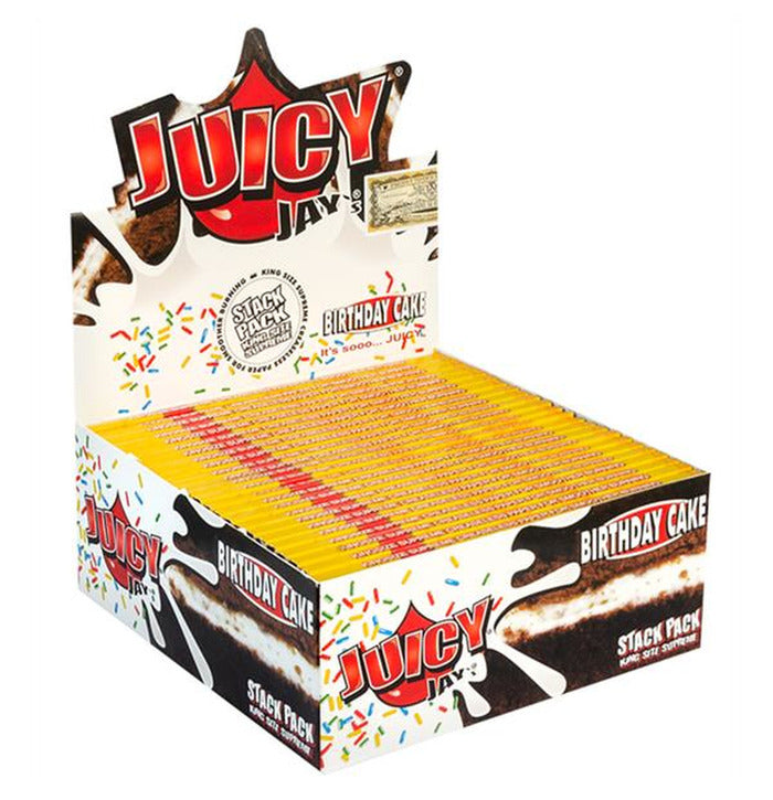 Juicy Jay’s Rolling Papers – Birthday Cake– King Size Supreme Stack Pack