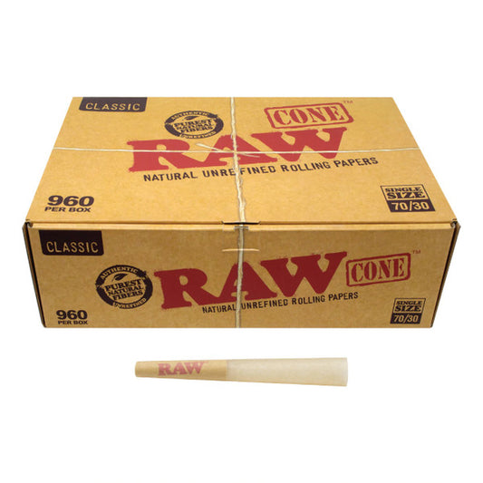 Raw Classic Cones 70mm/30mm 960ct - Bulk Pack