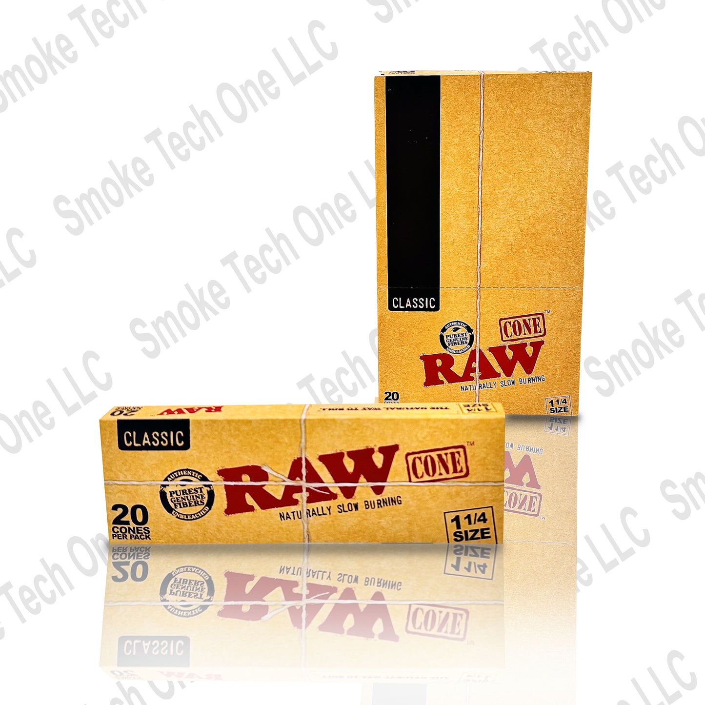 RAW Classic 20pk Pre Rolled 1¼ Cones - Smoke Tech One LLC
