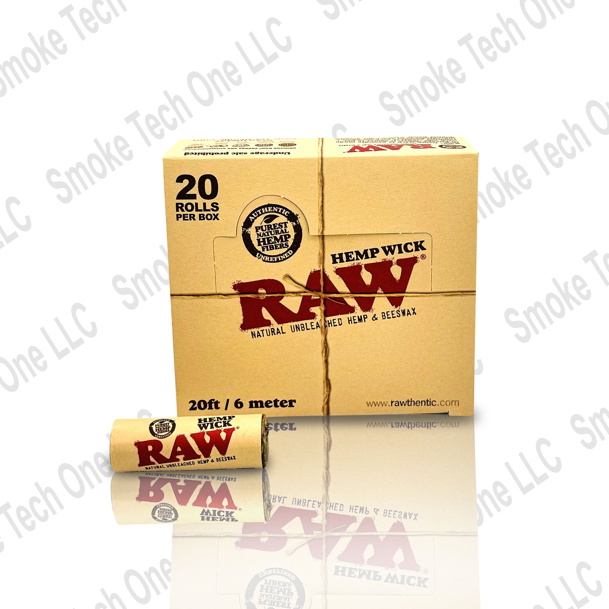 RAW Hemp Wick – 20ft - Smoke Tech One LLC