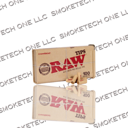 RAW Metal TIn 100 Pre Rolled Tips