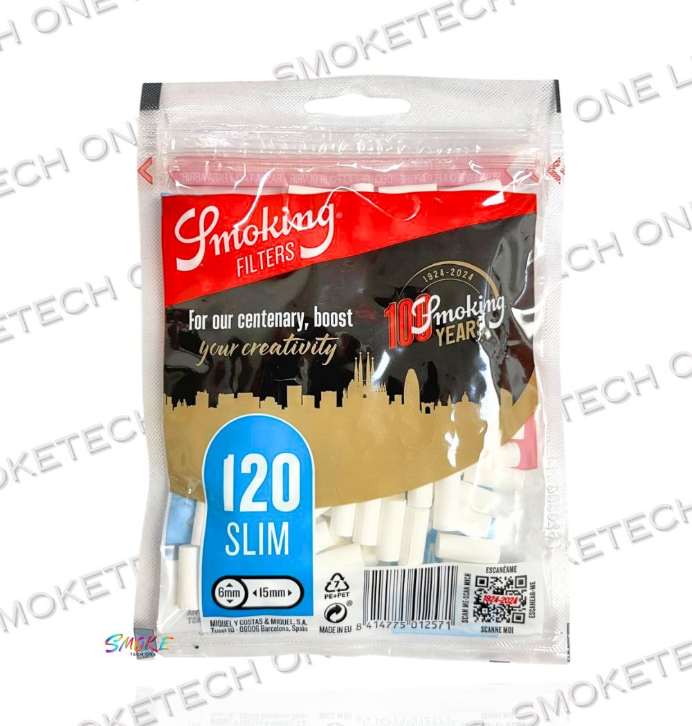 Smoking Filters - 120 Slim (6mm-15mm) - Smoke Tech One LLC