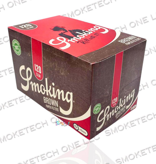 Smoking Filters Brown Paper 120 Slim (6mm-15mm)