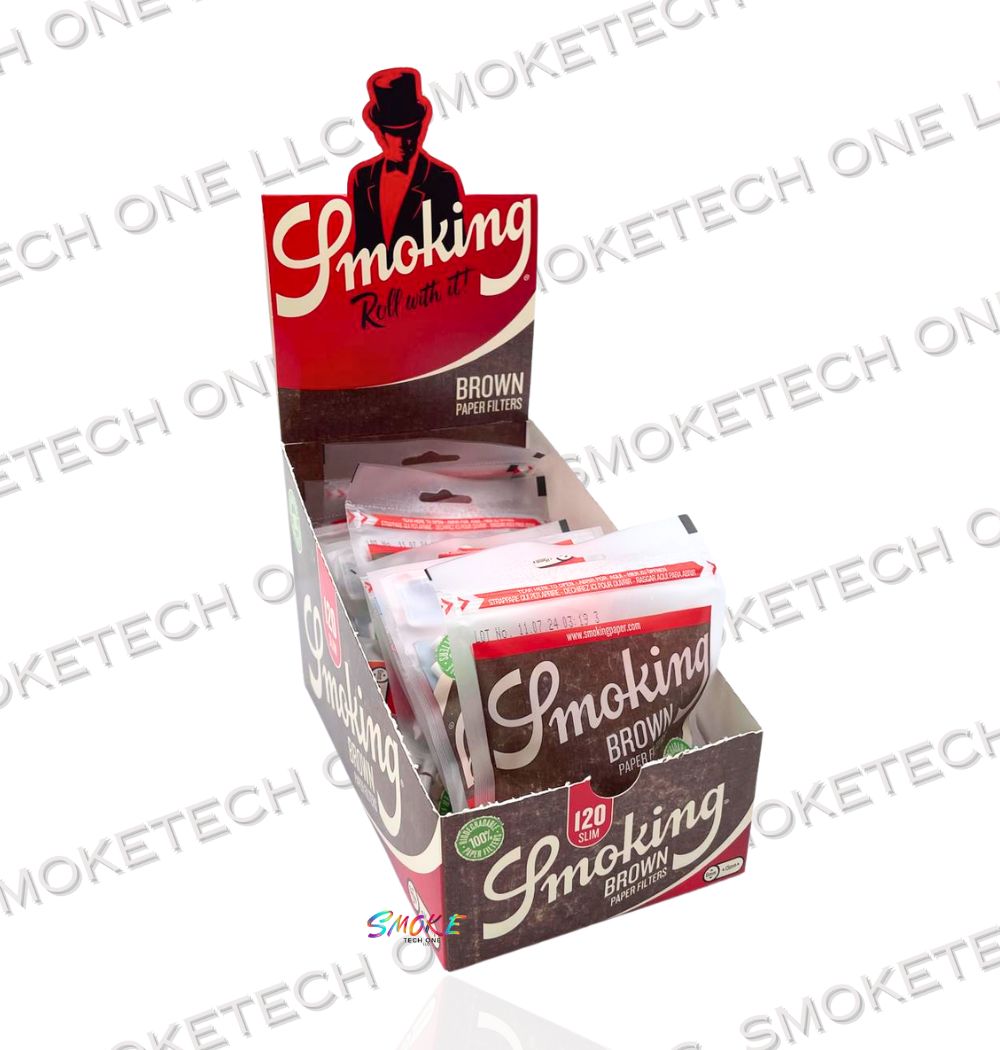 Smoking Filters Brown Paper 120 Slim (6mm-15mm)