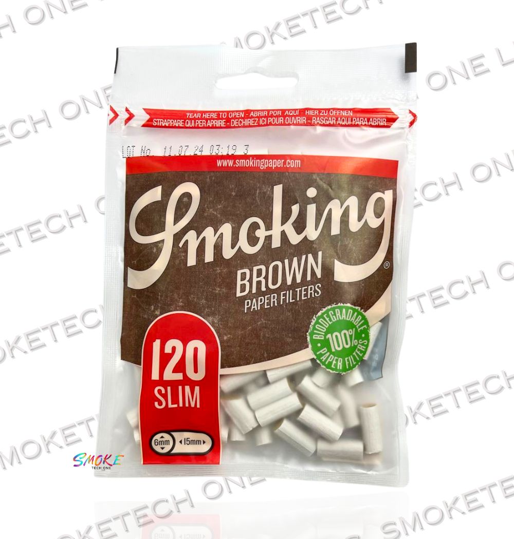 Smoking Filters Brown Paper 120 Slim (6mm-15mm)