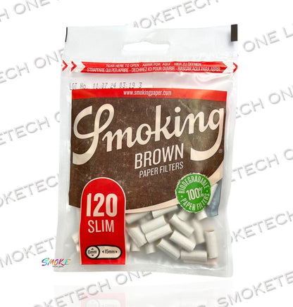 Smoking Filters Brown Paper 120 Slim (6mm-15mm)
