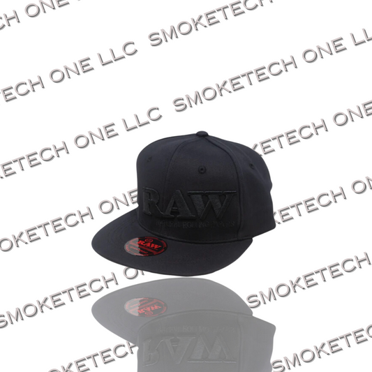 RAW Black on Black Flex-Fit Cap