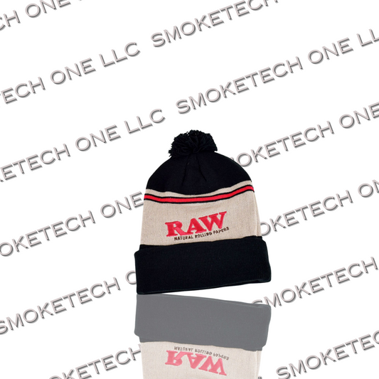 RAW Pompom Beanie