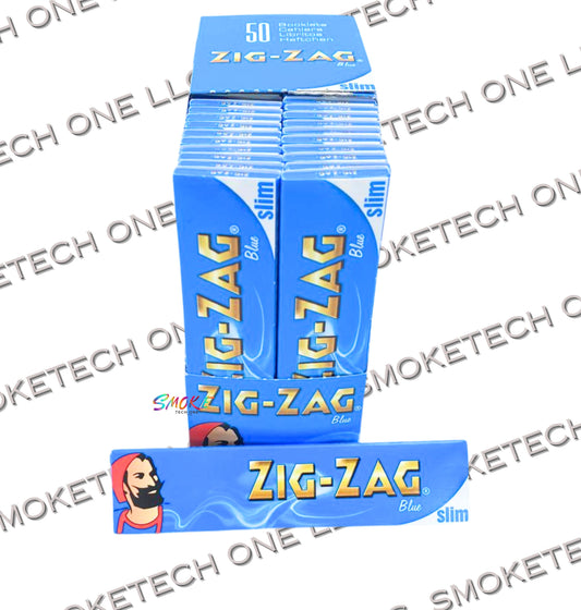 Zig-Zag Rolling Paper (Slim Blue)