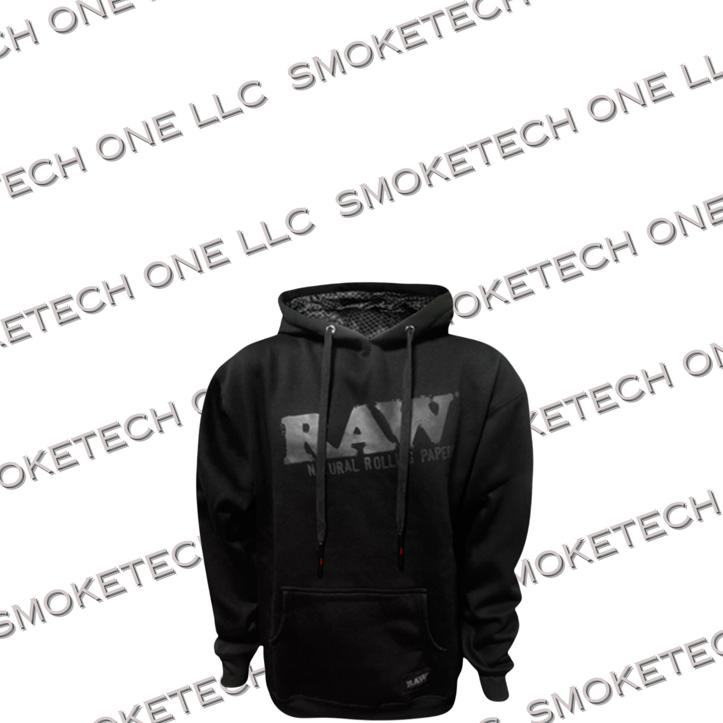 RAW HOODIE BLACK ON BLACK