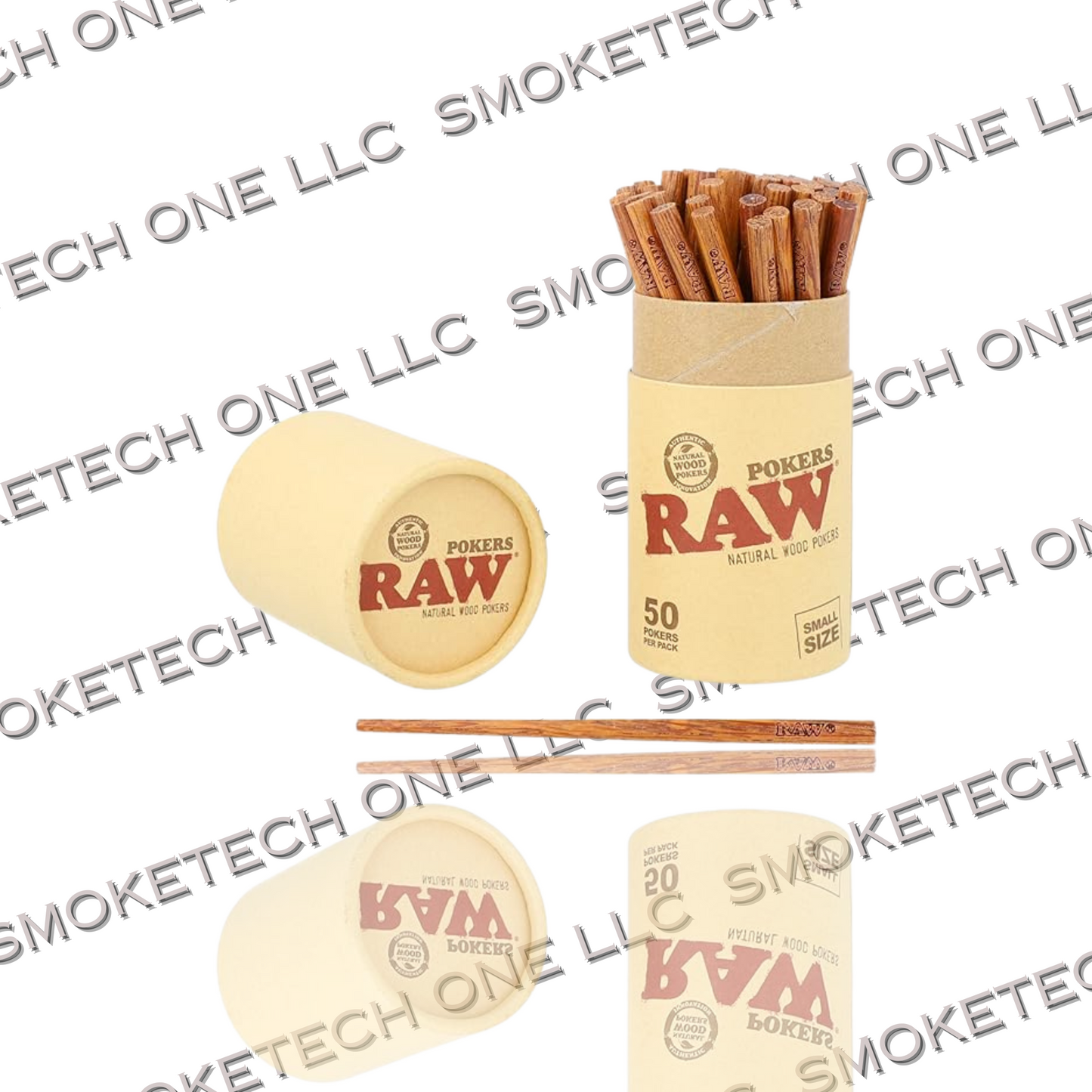 RAW Natural Wood Pokers (LARGE)