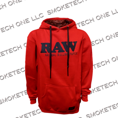 RAW RED Pullover Hoodie - Smoke Tech One LLC