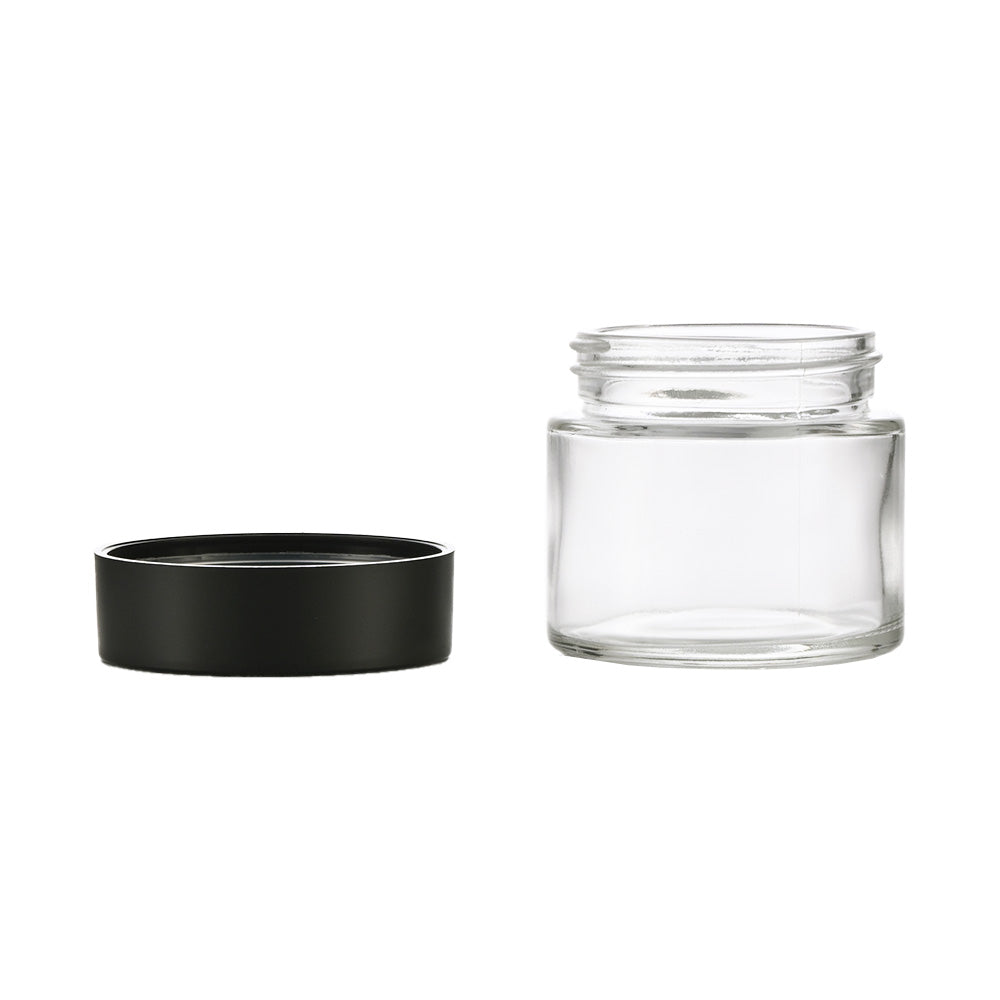 3oz Clear Glass Storage Jar 3 OZ 60x54MM - Smoke Tech One LLC