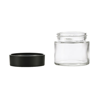 3oz Clear Glass Storage Jar 3 OZ 60x54MM - Smoke Tech One LLC
