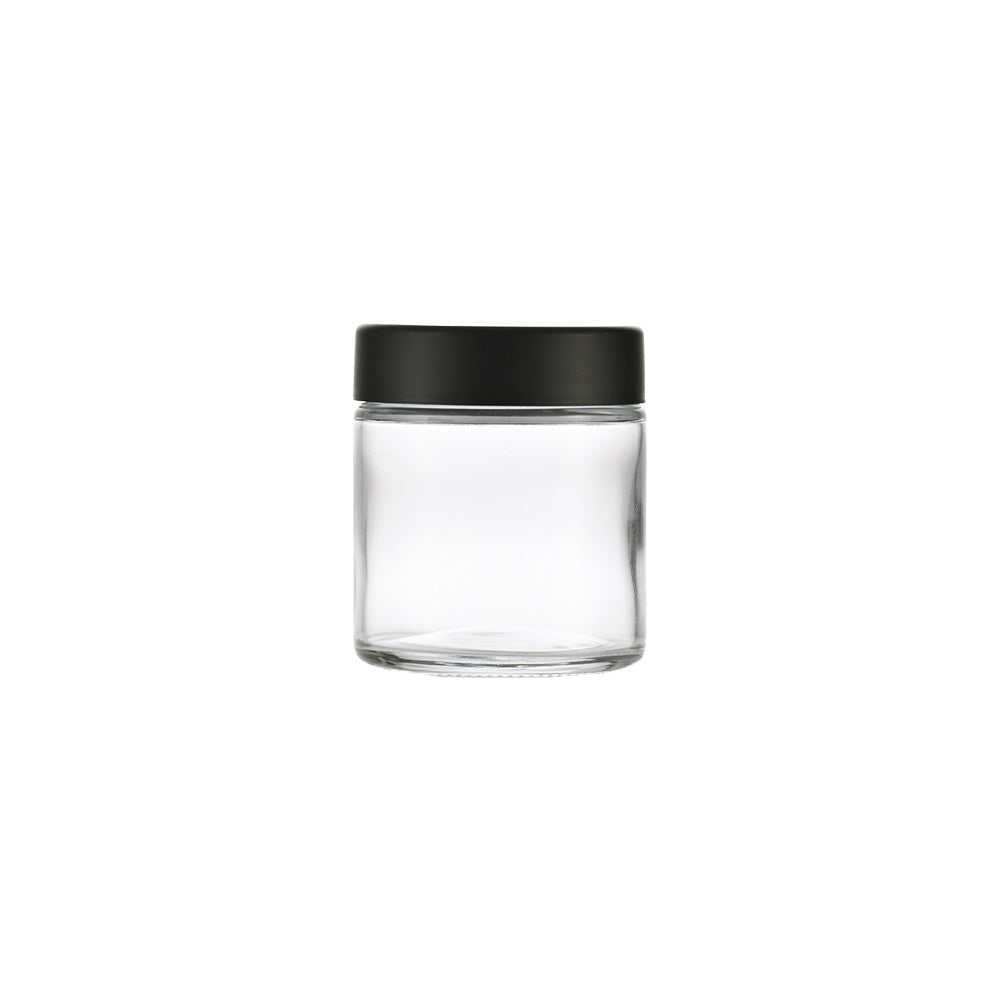 3oz Clear Glass Storage Jar 3 0Z 57x63MM - Smoke Tech One LLC
