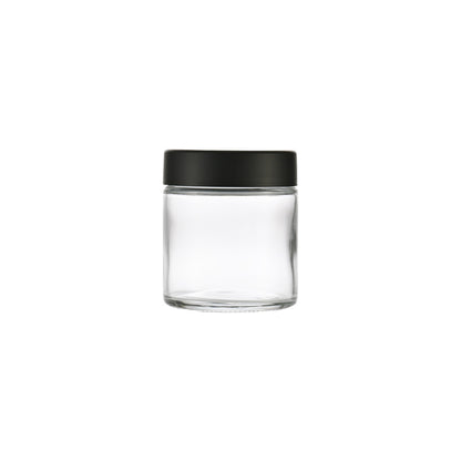 3oz Clear Glass Storage Jar 3 0Z 57x63MM - Smoke Tech One LLC