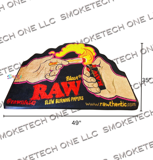 RAW Black LIT MAT  Semi Circle (35"X49")