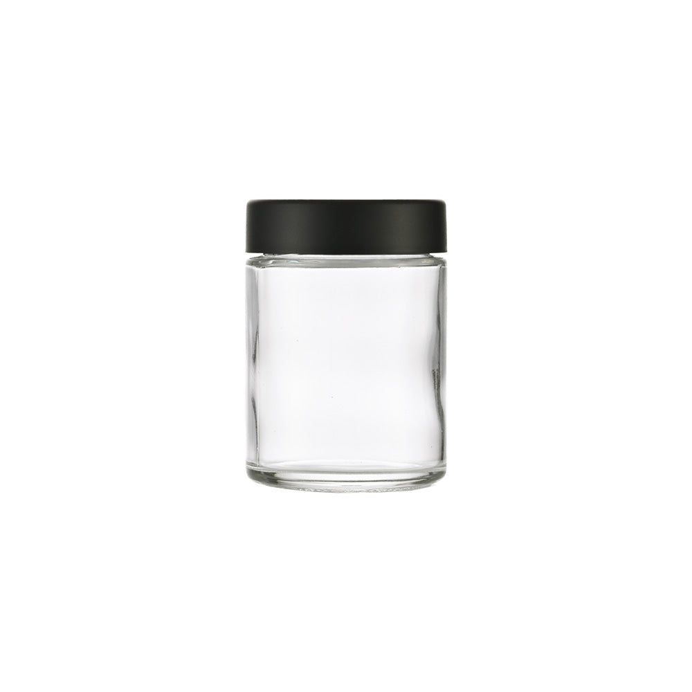 2oz Clear Glass Storage Jar 2 0Z 57x51MM - Smoke Tech One LLC