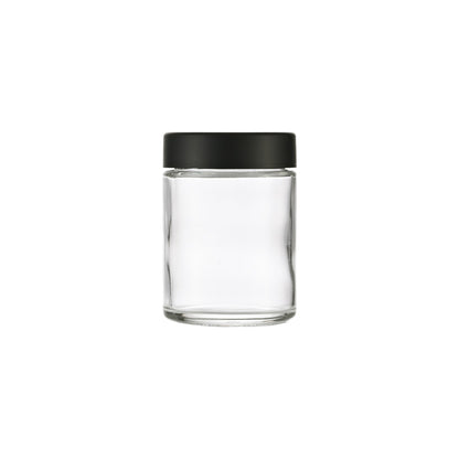 2oz Clear Glass Storage Jar 2 0Z 57x51MM - Smoke Tech One LLC