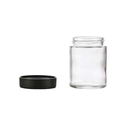 2oz Clear Glass Storage Jar 2 0Z 57x51MM - Smoke Tech One LLC