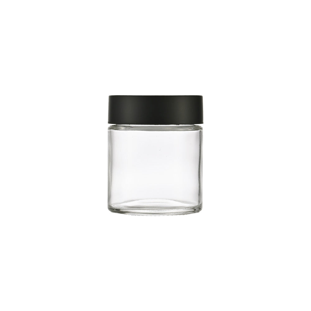 4oz Clear Glass Storage Jar 40Z 60x69MM - Smoke Tech One LLC