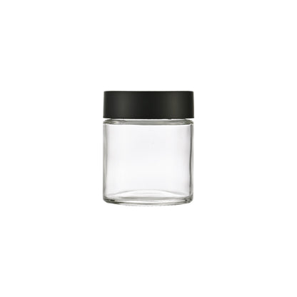 4oz Clear Glass Storage Jar 40Z 60x69MM - Smoke Tech One LLC